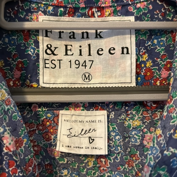 Frank & Eileen Blue Liberty Fabric Button Down Shirt - Picture 2 of 2